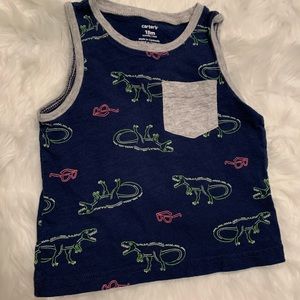 Toddler dinosaur tank top